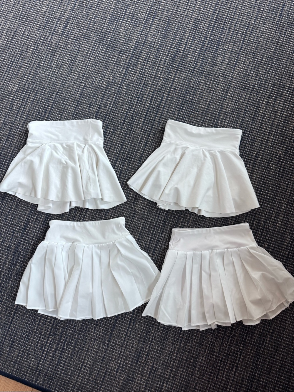 White Pleated & Flared Girls Skirts Pack
